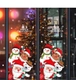 Decal trang trí noel Santa người tuyết tuần lộc, gấu trắng và ông già noel