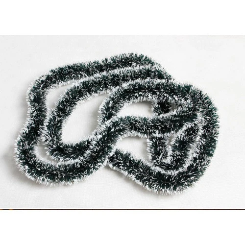 Đồ trang trí noel dây đuôi chồn đen phủ tuyết