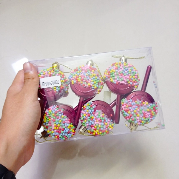 Kẹo 7 màu treo trang trí noel