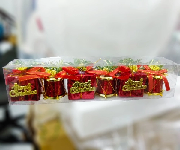 Combo hộp quà đỏ treo trang trí noel