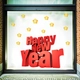Decal trang trí tết Happy new year đỏ mẫu 2