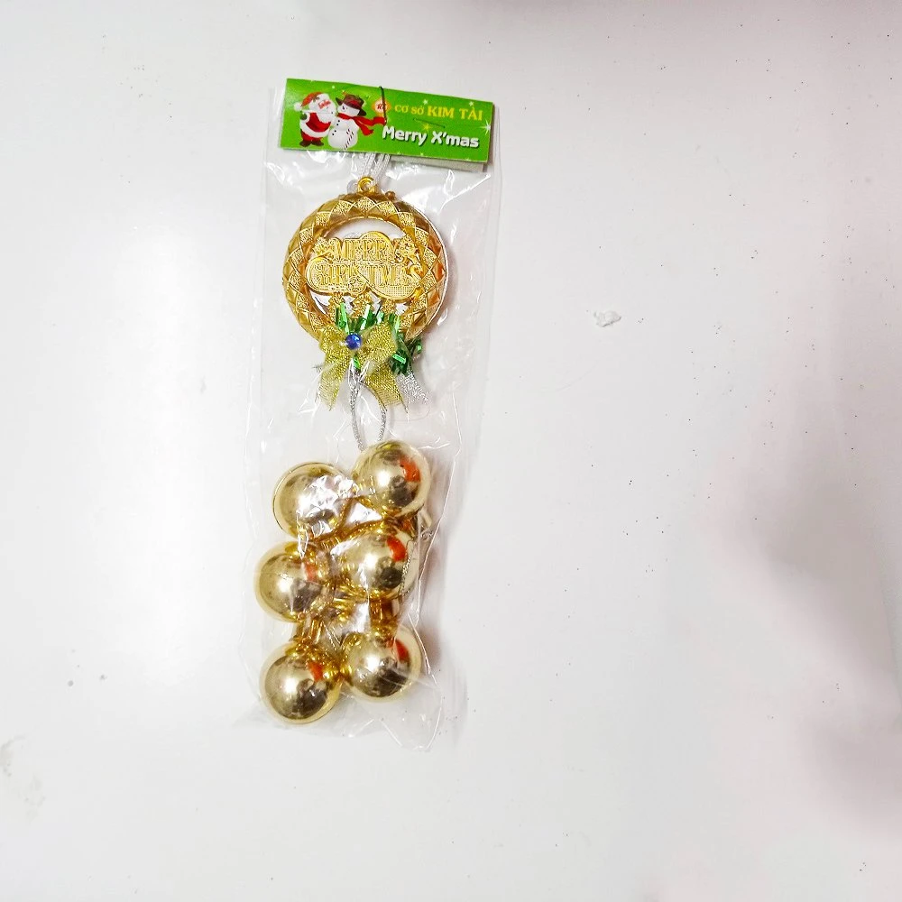 Vòng treo merry christmas 6 quả châu