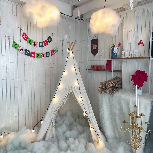 Bông gòn trang trí noel (1kg)