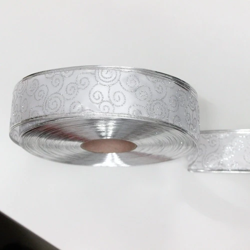 Đồ trang trí noel 10m dây ruy băng họa tiết