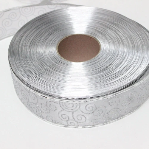 Đồ trang trí noel 10m dây ruy băng họa tiết