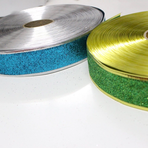 Cuộn dây ruy băng không họa tiết xanh lá 10m
