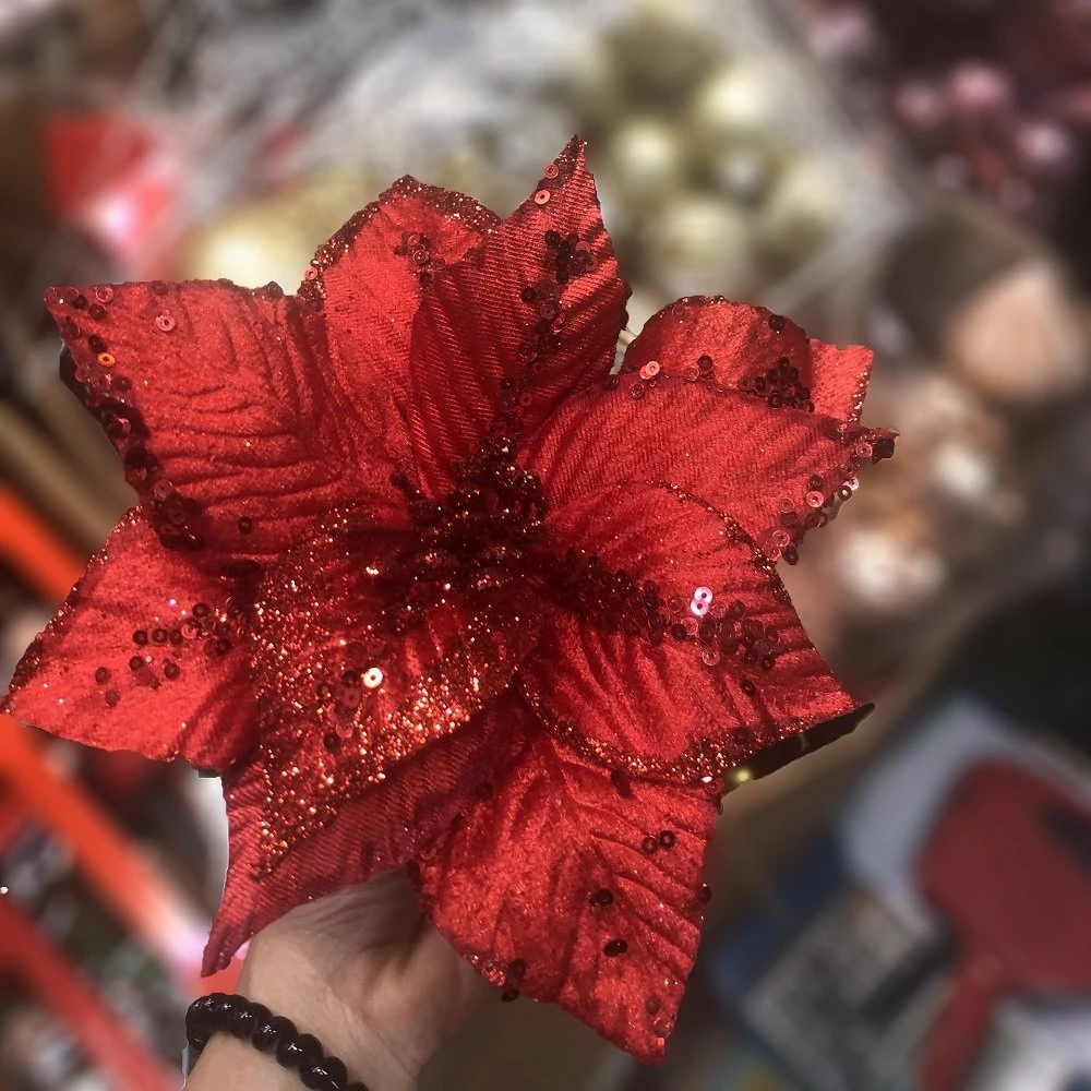 Hoa tầm gửi đỏ trang trí noel