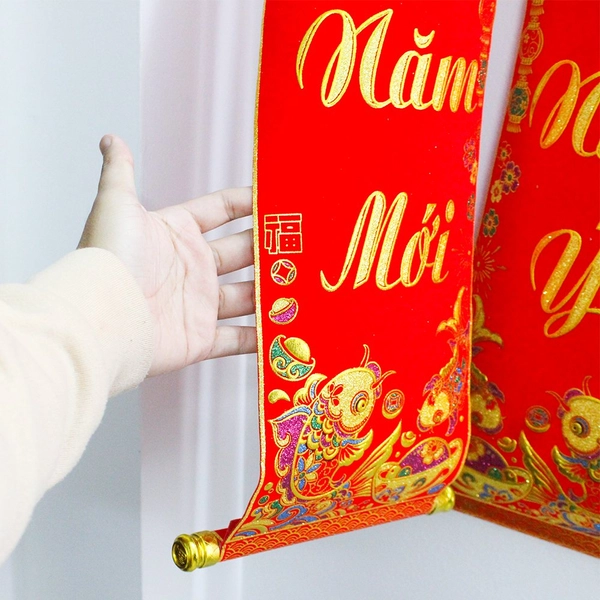 Cặp Liễn Đối Chúc Mừng Năm Mới Vạn Sự Như Ý Trang Trí Tết