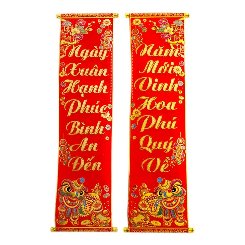 Cặp Luyễn Đối Ngày Xuân Năm Mới