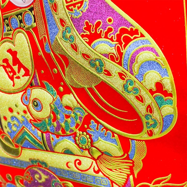 Cây Liễn Ông Thần Tài Chúc Xuân Trang Trí Tết