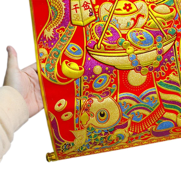 Cây Liễn Ông Thần Tài May Mắn Trang Trí Tết