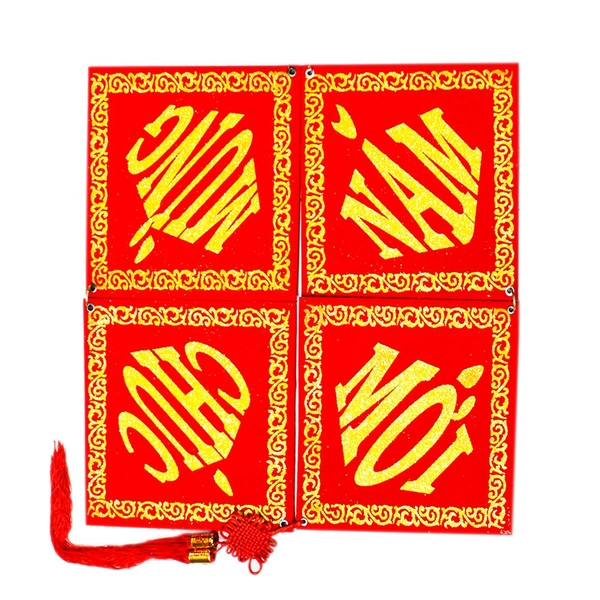 Liễn Vuông Chúc Mừng Năm Mới Trang Trí Tết