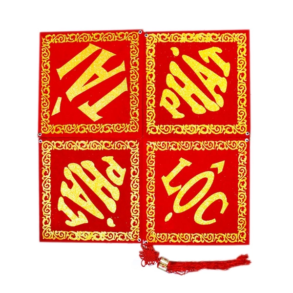 Liễn Vuông Phát Tài Phát Lộc Trang Trí Tết