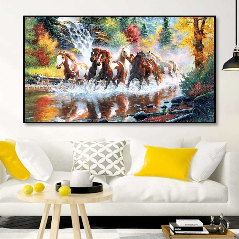 Tranh treo tường ngựa phi nước đại 4 (HG)