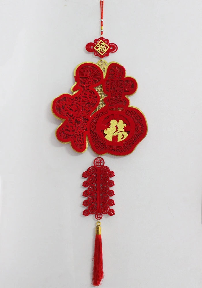 Chữ phúc họa tiết trang trí tết