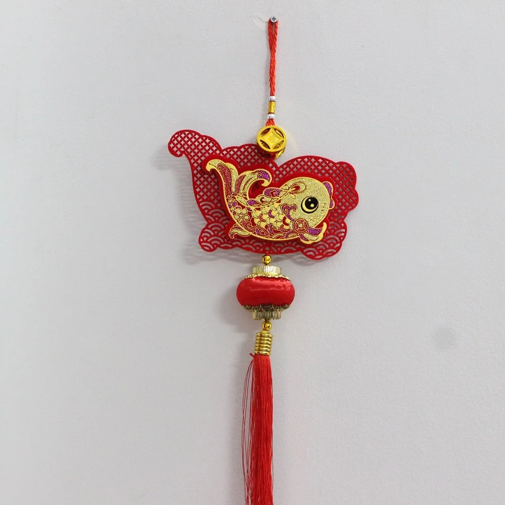 Lộc treo cá chép vàng trang trí tết