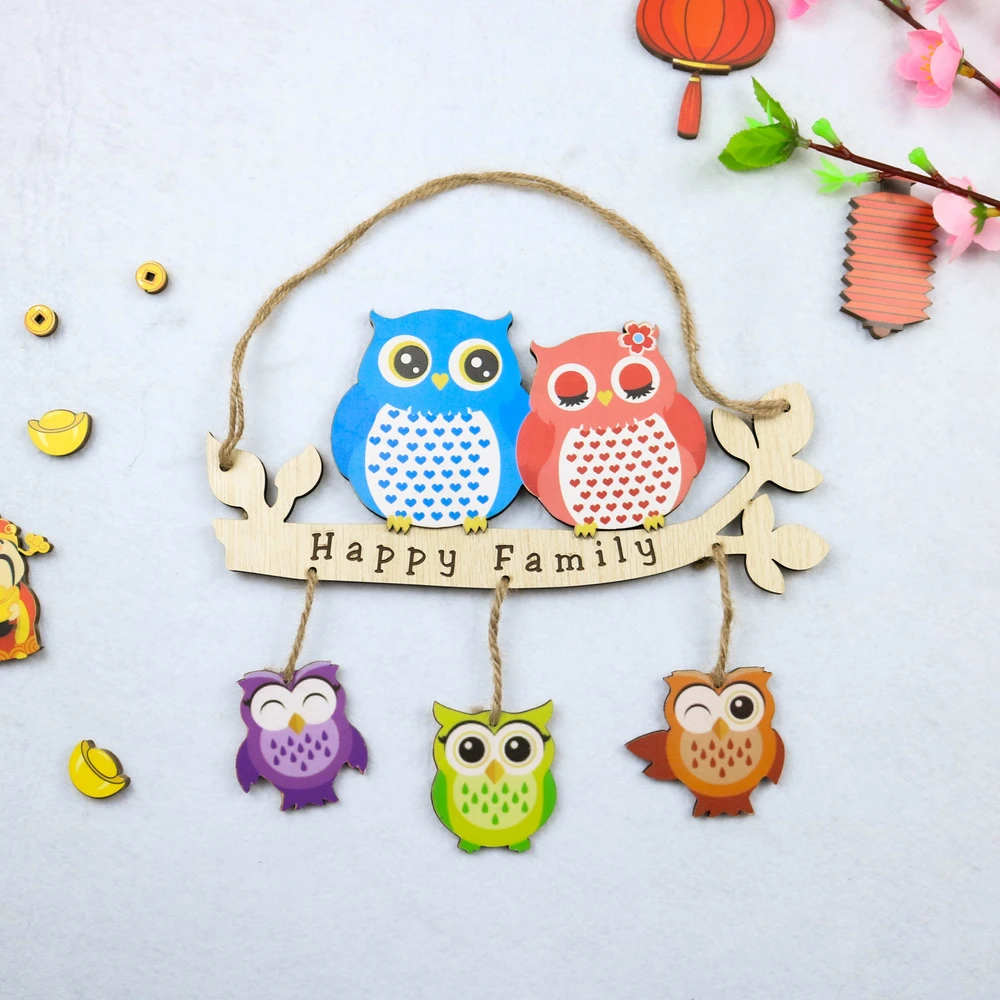 Bảng Treo Chim Cú Happy Family