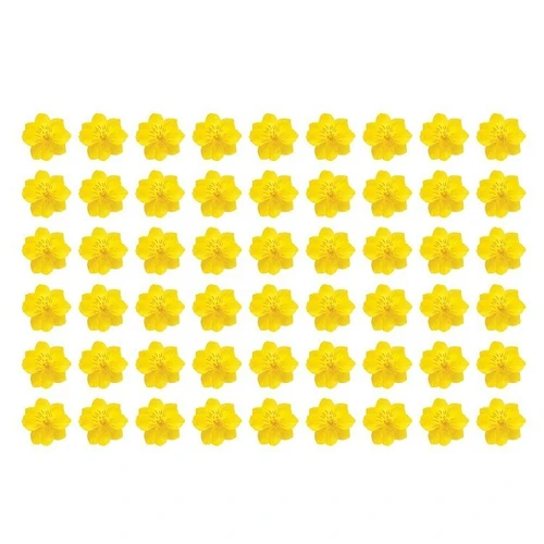 Decal trang trí tết lồng đèn đỏ hoa mai vàng