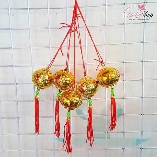Đèn lồng vàng mini trang trí tết