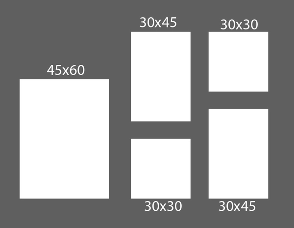 Bộ tranh treo tường nghệ thuật đương đại mẫu 7