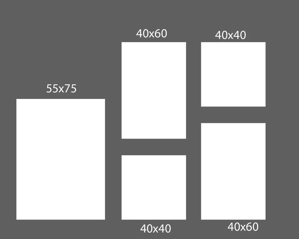 Bộ tranh treo tường nghệ thuật đương đại mẫu 7