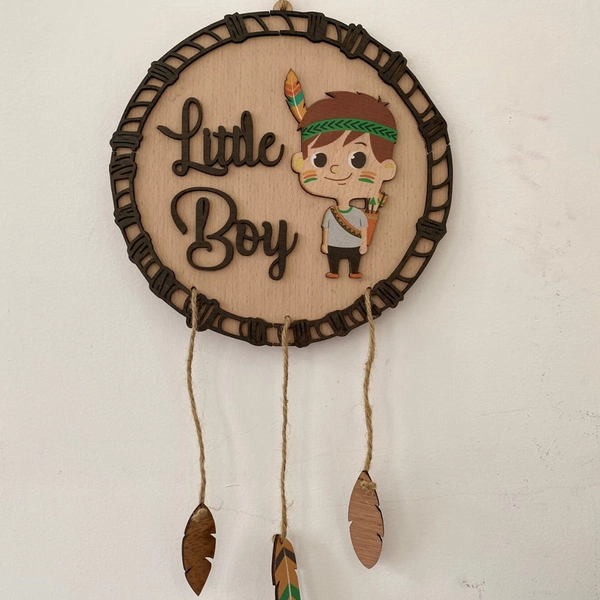 Bảng Gỗ Handmade Treo Tường Little Boy