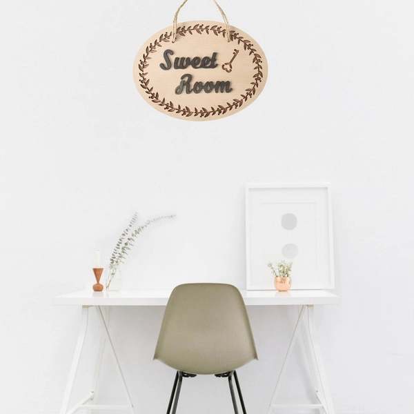 Bảng gỗ trang trí nhà handmade Sweet Room mẫu 6