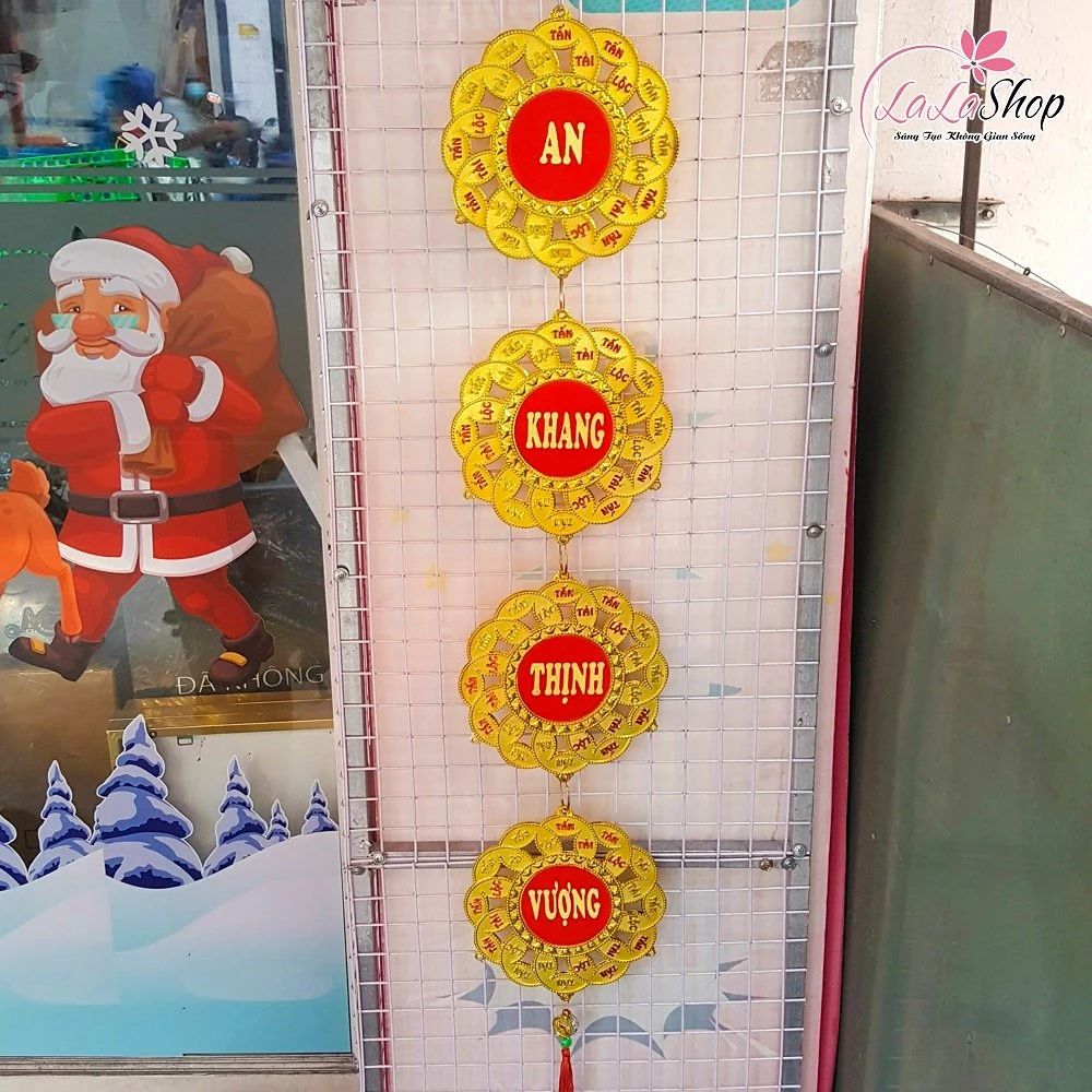 Dây chữ an khang thịnh vượng treo trang trí tết