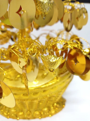 Cây phát tài vàng lá đồng tiền trang trí tết