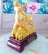 Tượng trâu vàng ngọc đỏ phát tài trang trí tết