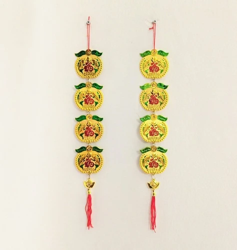 Dây lộc treo tết táo vàng Chúc mừng năm mới và Vạn sự như ý