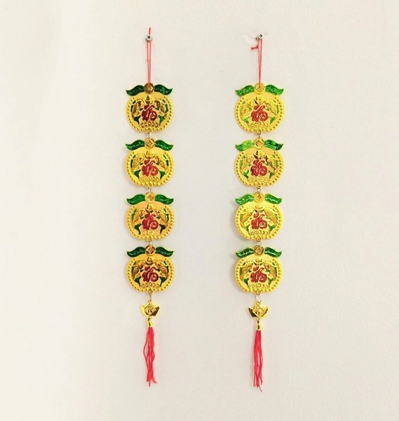 Combo 2 dây lộc treo tết táo vàng Chúc mừng năm mới và Vạn sự như ý