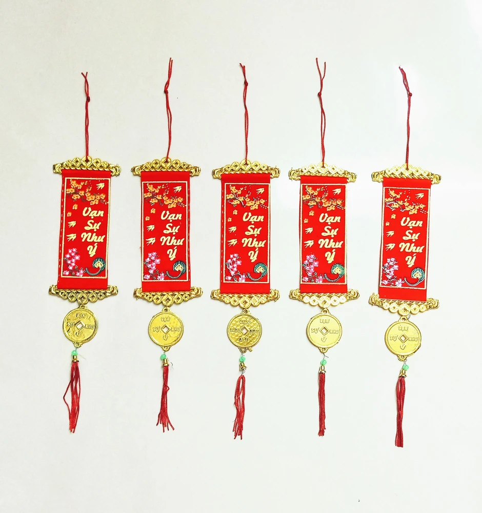 Dây lộc treo trang trí tết Vạn sự như ý (5 cái)