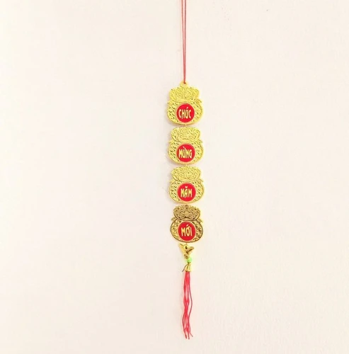 Dây lộc treo trang trí tết Túi vàng sung túc