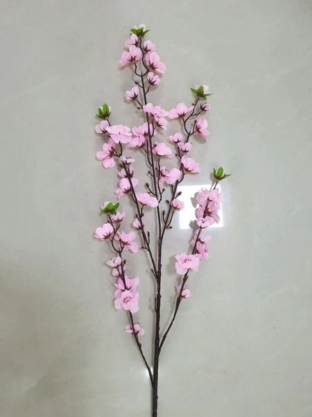 Cành đào hồng giả trang trí tết