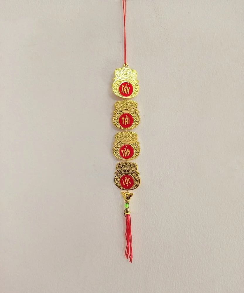 Dây lộc treo trang trí tết Túi vàng sung túc