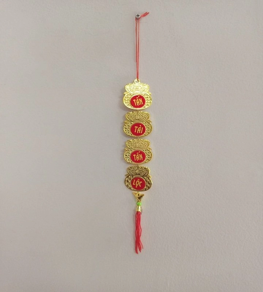 Dây lộc treo trang trí tết Túi vàng sung túc (bộ 5 dây)