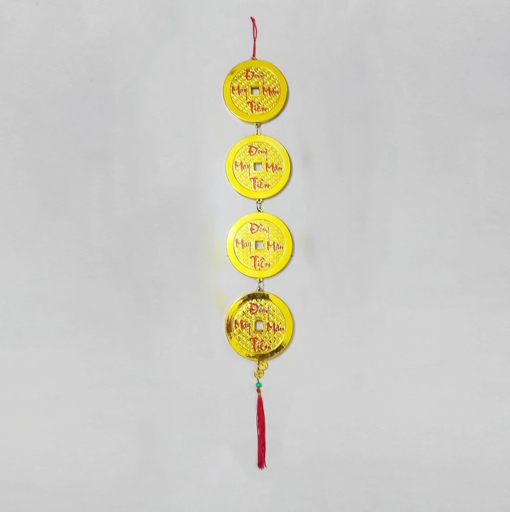 Dây Liễn Đồng tiền vàng trang trí tết