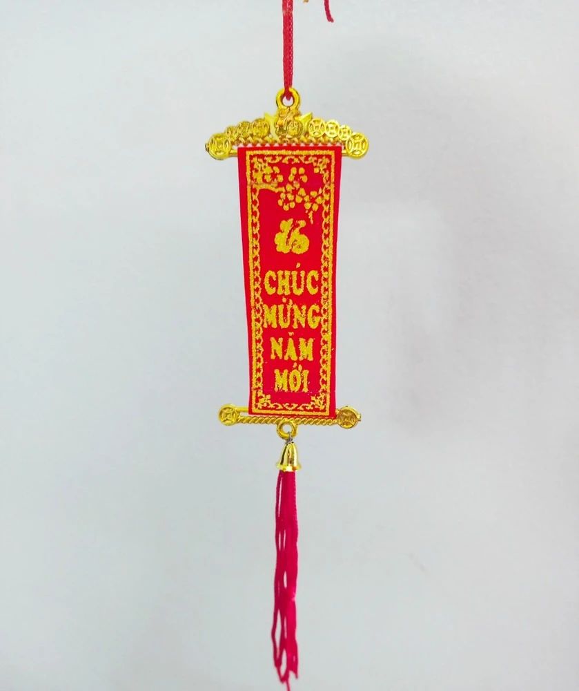 Liễn đỏ mini chữ phúc chúc mừng năm mới trang trí tết