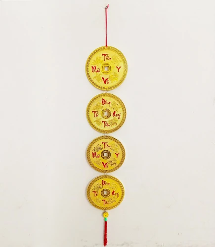 Dây Lộc treo đồng tiền vàng Vạn Sự như ý