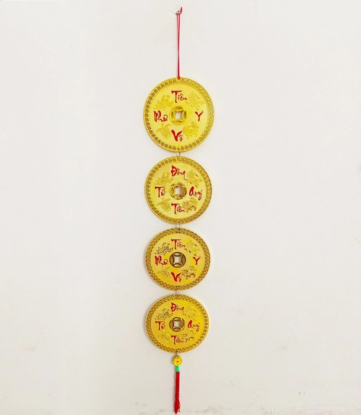 Dây liễn treo đồng tiền vàng Tiền vô như ý