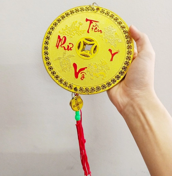 Dây liễn treo đồng tiền vàng Tiền vô như ý