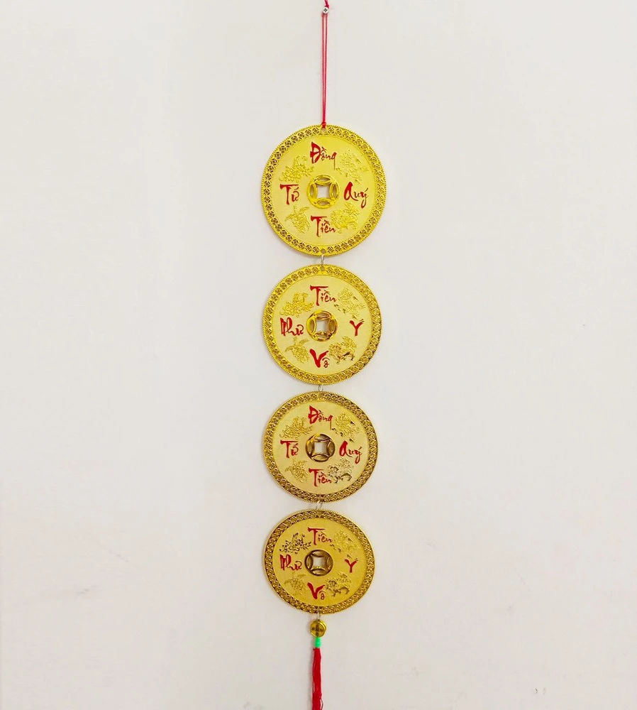 Dây Lộc treo đồng tiền vàng Vạn Sự như ý