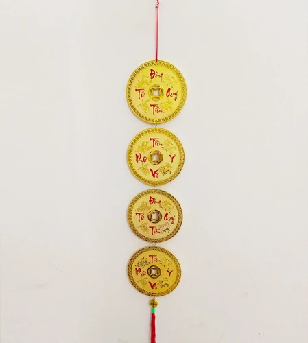 Dây Lộc treo đồng tiền vàng Vạn Sự như ý