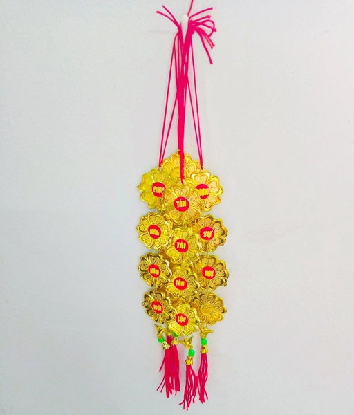 Dây lộc treo trang trí nhà ngày tết hình hoa mai câu chúc tết