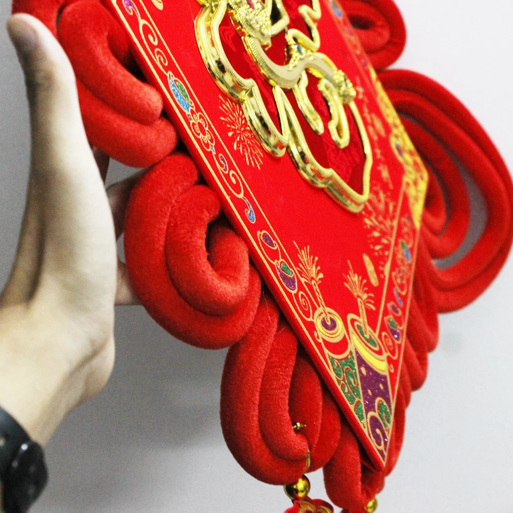 Liễn Chữ Phúc Cá Chép đỏ trang trí tết 01 (Loại lớn)