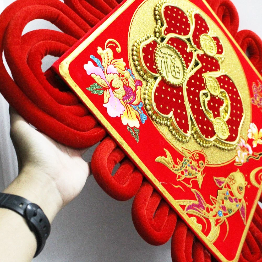 Liễn Chữ Phúc Cá Chép Đỏ Trang Trí Tết 02 (Loại Lớn)