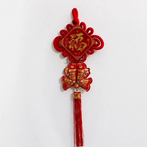 Liễn Chữ Phúc Cá Chép Đỏ Trang Trí Tết 05