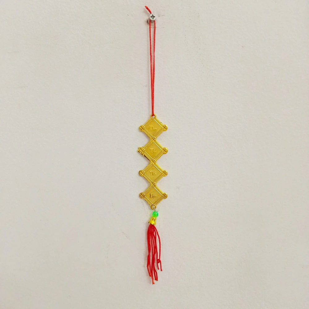 Dây lộc treo trang trí nhà Tết hình thoi câu chúc tết