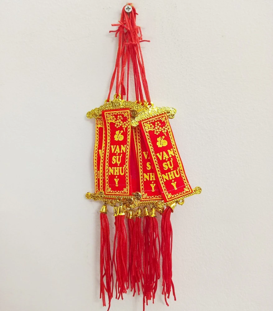 Liễn Đỏ Mini Chữ Phúc Vạn sự như ý Trang Trí Tết